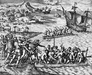 An attack by Indians, La Herradura published in 1930