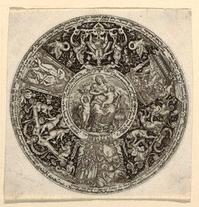 Design for an Engraved Tazza with an Allegory of Charity by Theodor de Bry