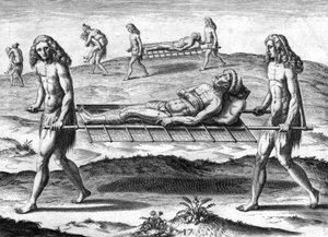 Timucuan Indians by Theodor de Bry