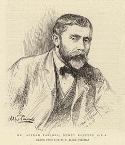 Mr Alfred Parsons, Newly Elected ARA by Theodore Blake Wirgman