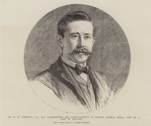 Mr H H Johnston, Commissioner and Consul-General in British Central Africa, now on a visit to England by Theodore Blake Wirgman
