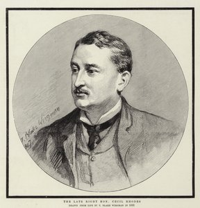 The Late Right Honourable Cecil Rhodes