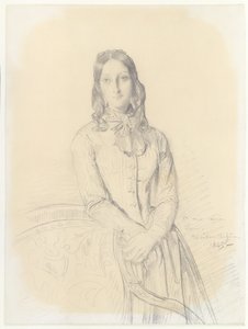 Portrait of Madame Gabrielle Marcotte de Quivières by Théodore Chassériau