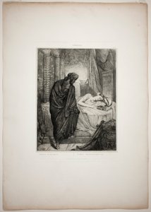 Yet She Must Die, plate eleven from Othello by Théodore Chassériau