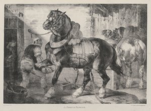 A French Farrier by Theodore Gericault