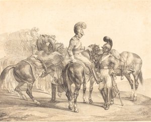 A Party of Life Guards by Theodore Gericault