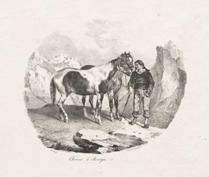 Auvergne horses by Theodore Gericault