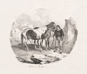Horses of Auvergne by Theodore Gericault