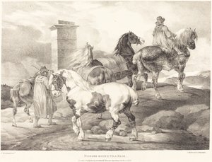 Horses Going to a Fair by Theodore Gericault