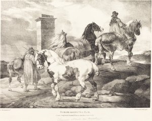 Horses Going to a Fair by Theodore Gericault