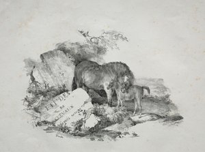 The Mare and Her Foal by Theodore Gericault