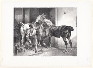 The English Farrier by Theodore Gericault