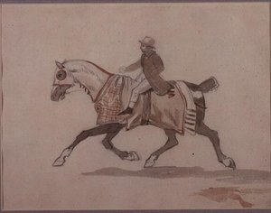 Little Groom on a Trotting Horse
