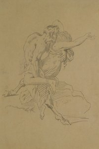 Nymph and Satyr by Theodore Gericault