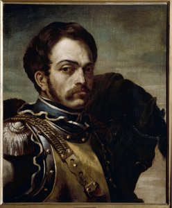 Portrait of a Carabinieri Officer by Theodore Gericault
