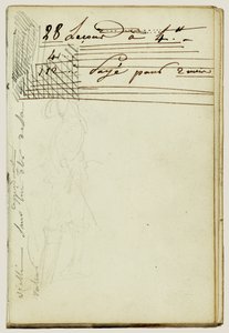 Standing Cavalier, Continuation of Letter by Theodore Gericault