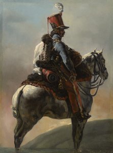 Study after Trumpeter of the Hussars by Theodore Gericault