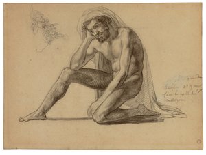 Study for the Father in the Raft of the Medusa by Theodore Gericault