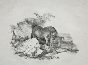 The Mare and Her Foal by Theodore Gericault