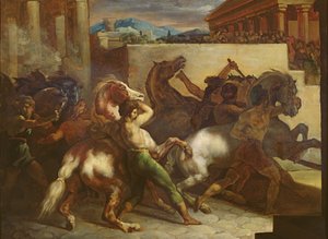 The Wild Horse Race at Rome