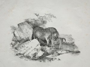 The Mare and Her Foal by Theodore Gericault