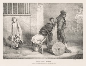 Various Subjects Drawn from Life and on Stone: A Paralytic Woman by Theodore Gericault