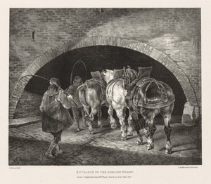 Various Subjects Drawn from Life and on Stone: Entrance to Adelphi Wharf
