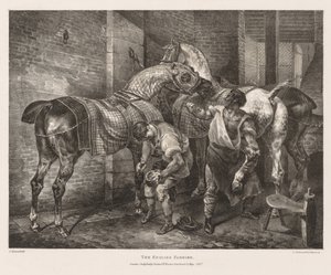 Various Subjects Drawn from Life and on Stone: The English Farrier by Theodore Gericault