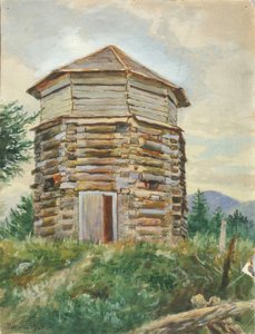 Russian Block House, Alaska by Theodore J. Richardson