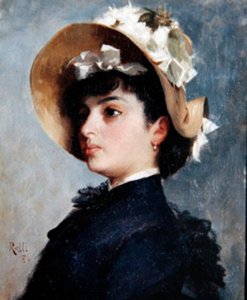 Portrait of a Young Lady by Theodore Jacques Ralli