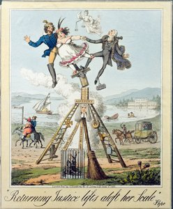 Returning Justice Lifts Aloft Her Scale