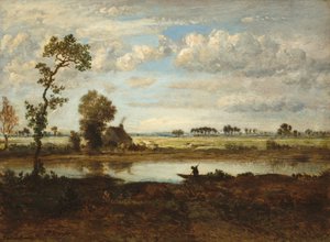 Landscape with Boatman, c.1860