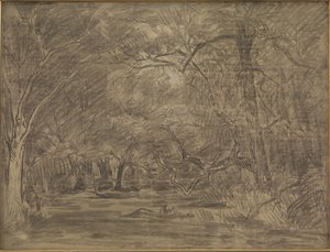The Interior of a Forest by Theodore Rousseau