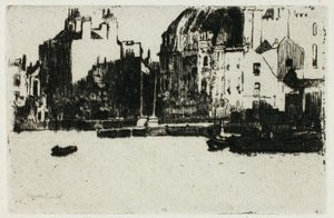 Chelsea Palaces (Black and White Version) by Theodore Roussel