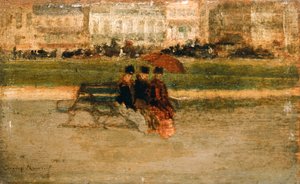 Ladies Seated on a Beach at Cannes