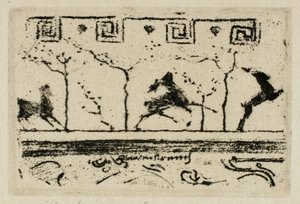 Stags, A Study for the Decoration of a Frame (Third Version) by Theodore Roussel