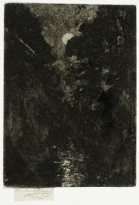 Trees in Moonlight by Theodore Roussel
