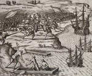Fight Between Christopher Columbus and Francesco Poresio in Jamaica