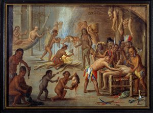Scene of Cannibalism in Brazil in 1644