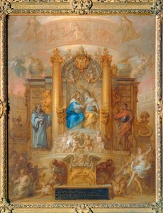 The Alliance of Louis XIV and Philip IV of Spain. Allegorical Representation of the Peace of the Pyrenees