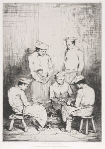 The Potato Peelers by Theodule Ribot