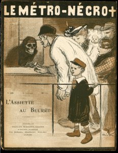 Cover of The Butter Plate, Number 125, Satirical in Colors by Théophile Alexandre Steinlen
