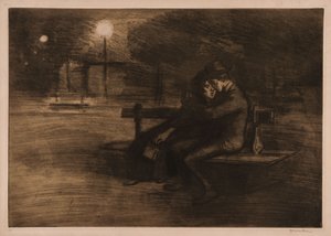 Lovers on a Bench
