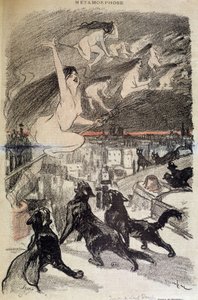 Metamorphosis of Cats into Witches by Théophile Alexandre Steinlen