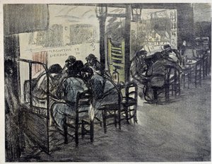 On the Terrace of the Cafe