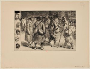 [On Leave, No. 1] by Théophile Alexandre Steinlen