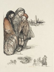 Refugees by Théophile Alexandre Steinlen