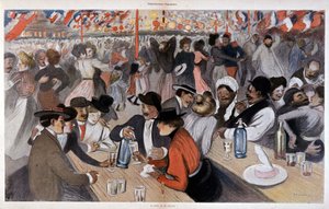The feast of July 14 by Steinlen, ca. 1902 by Théophile Alexandre Steinlen