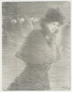 A Woman Passing By by Théophile Alexandre Steinlen