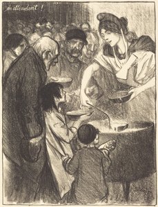 Waiting by Théophile Alexandre Steinlen